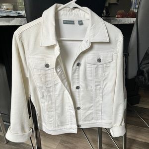 Jersey Denim white jacket